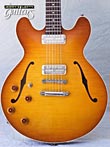 Photo Reference electric Collings guitar for lefties model i35lc with Lollar Gold Foil pickups Amber Burst