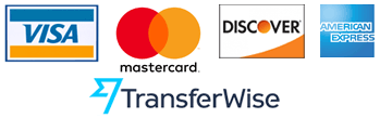 credit card and payment logos