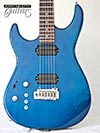 Photo Reference used electric Carvin guitar for lefties model Aries in Trans Blue