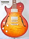Photo Reference used electric Collings guitar for leftys model SoCo Deluxe in Iced Tea Burst