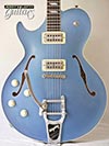 Photo Reference electric Collings guitar for leftys model SoCo 16 LC Deluxe Aged Finish in Pelham Blue