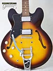 Photo Reference used electric Epiphone guitar for lefties model Dot 335 Sunburst with Bigsby