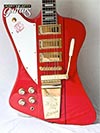 Photo Reference used electric Epiphone guitar for lefties model Firebird vii in Cardinal Red