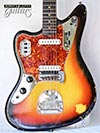 Photo Reference vintage lefty guitar electric Fender Jaguar 3-Tone Burst 1964