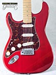 Photo Reference used lefty guitar electric Fender Stratocaster American Deluxe Trans Red