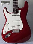 Photo Reference used lefty guitar electric Fender Stratocaster American Standard Candy Apple Red 2009