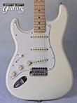 Photo Reference used lefty guitar electric Fender Stratocaster American Standard Olympic White 2014