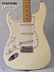 Photo Reference used lefty guitar electric Fender Stratocaster American Standard Olympic White 1991