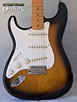 Photo Reference used lefty guitar electric Fender Stratocaster American Vintage 57 Reissue 2-Tone Burst