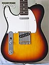 Photo Reference vintage lefty guitar electric Fender Telecaster MIJ 1984-85 3-Tone Burst