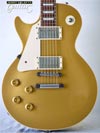 Photo Reference used electric Gibson Custom Shop guitar for lefties model 1957 Reissue (R7) Goldtop Darkback No.774