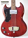 Photo Reference vintage left hand guitar electric Gibson EB-0 Bass Cherry 1966