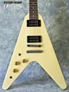 Photo Reference left hand guitar vintage electric 1985 Gibson Flying V Ivory No.560