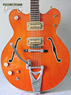Photo Reference vintage left hand guitar electric Gretsch G6120 Orange 1967