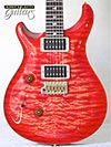 PRS Custom 24 Wood Library Blood Orange electric used left hand guitar