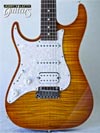Photo Reference new left hand guitar electric Suhr Standard Plus Trans Amber Honey