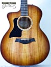 Photo Reference used left hand guitar acoustic with electronics Taylor 224CE Koa Deluxe Grand Auditorium Cutaway Shaded Edgeburst