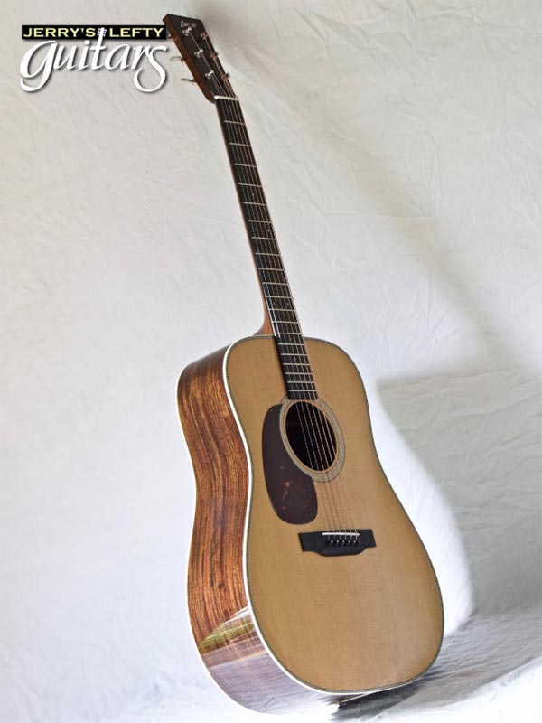 for sale left hand guitar new acoustic Collings D2H Torrefied Top Adirondack Braces Side view