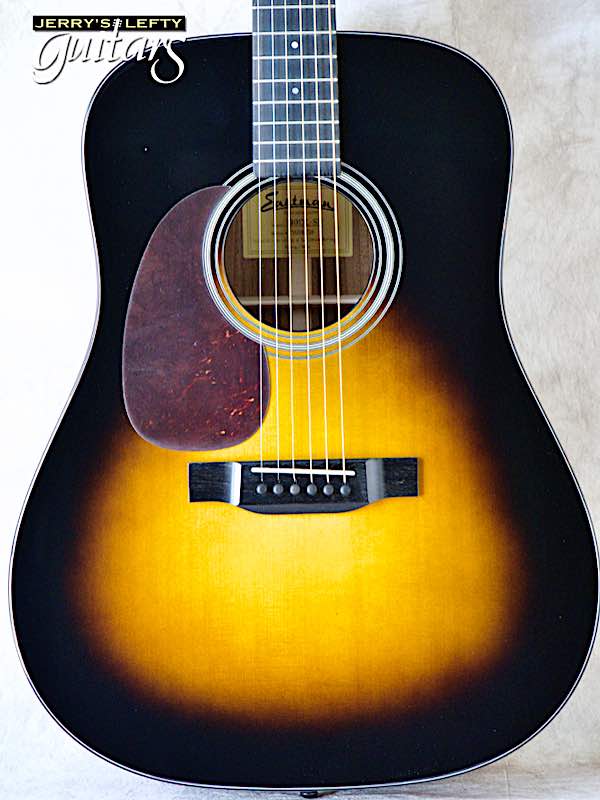 sale guitar for lefthanders new acoustic Eastman E10D Sunburst No.726 Close-up View