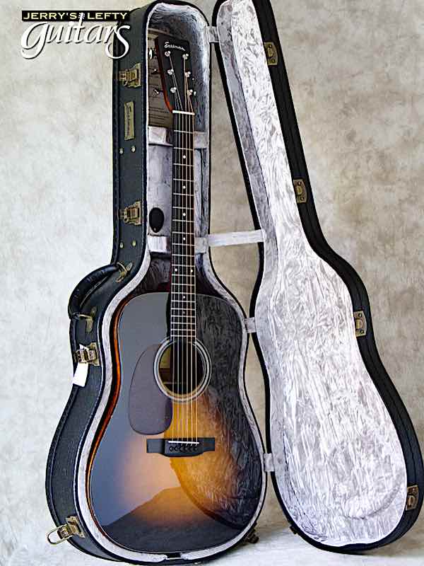 sale guitar for lefthanders new acoustic Eastman E10D Sunburst No.726 Case View