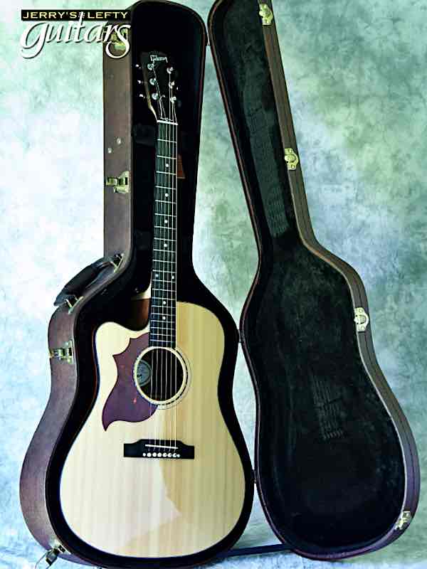 sale guitar for lefthanders used acoustic 2019 Gibson Hummingbird CE Walnut Avant Garde No.052 Case View