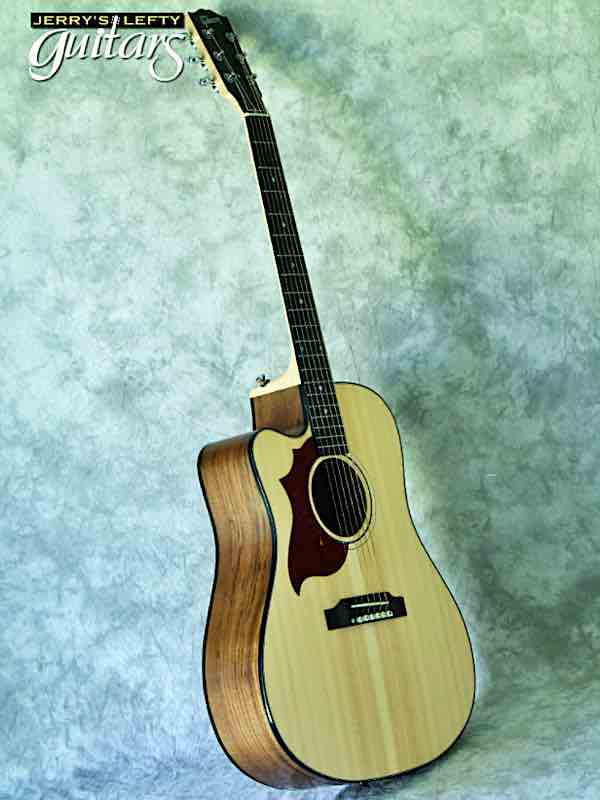 sale guitar for lefthanders used acoustic 2019 Gibson Hummingbird CE Walnut Avant Garde No.052 Side View