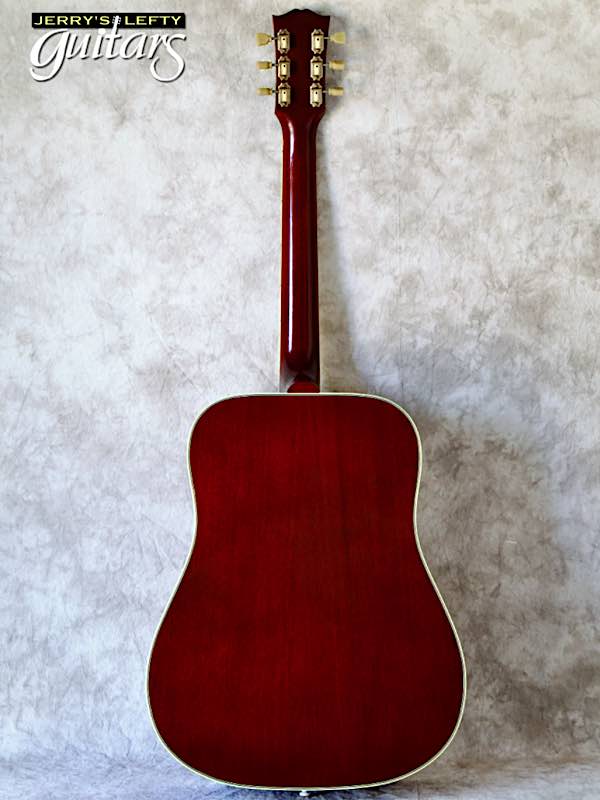 for sale left hand guitar 2016 Gibson Vintage Edition Hummingbird Deep Cherry Burst No.057 Back view