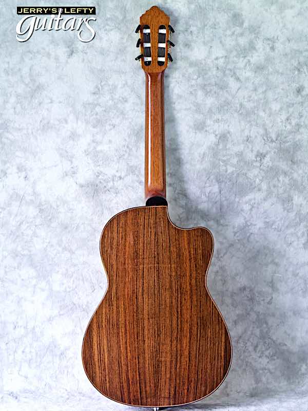 sale guitar for lefthanders used acoustic Albert & Mueller Classical Cutaway with electronics No.690 Back View