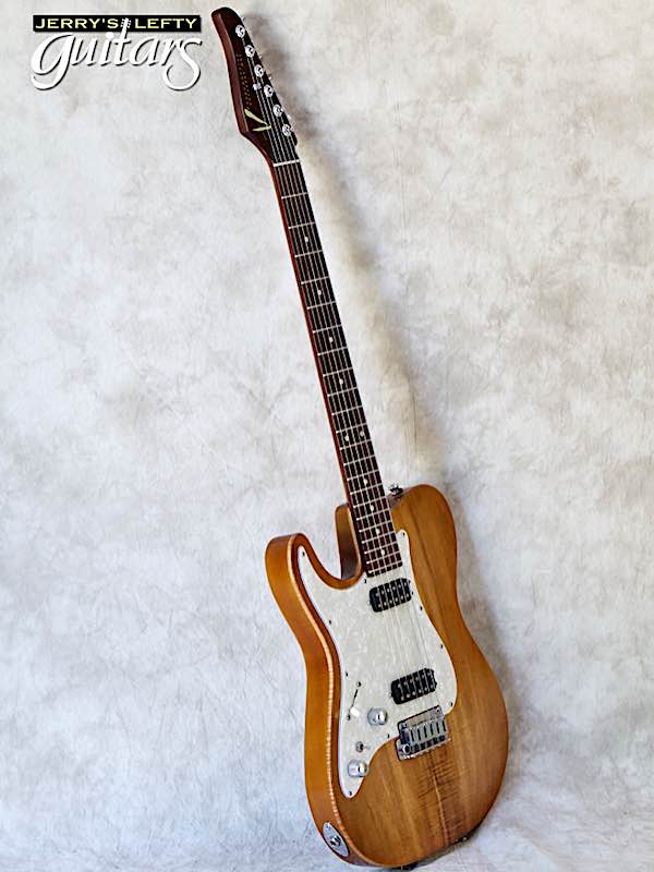 sale guitar for lefthanders used electric 2011 Anderson Drop Hollow Koa Mongrel No.811 Side View