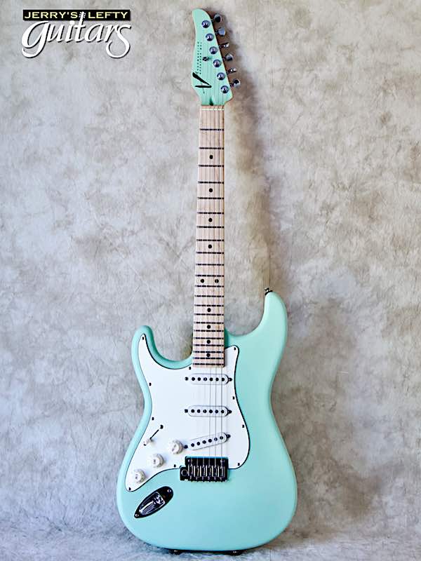 sale guitar for lefthanders new electric Anderson Icon Classic Satin Surf Green No.322 Front View