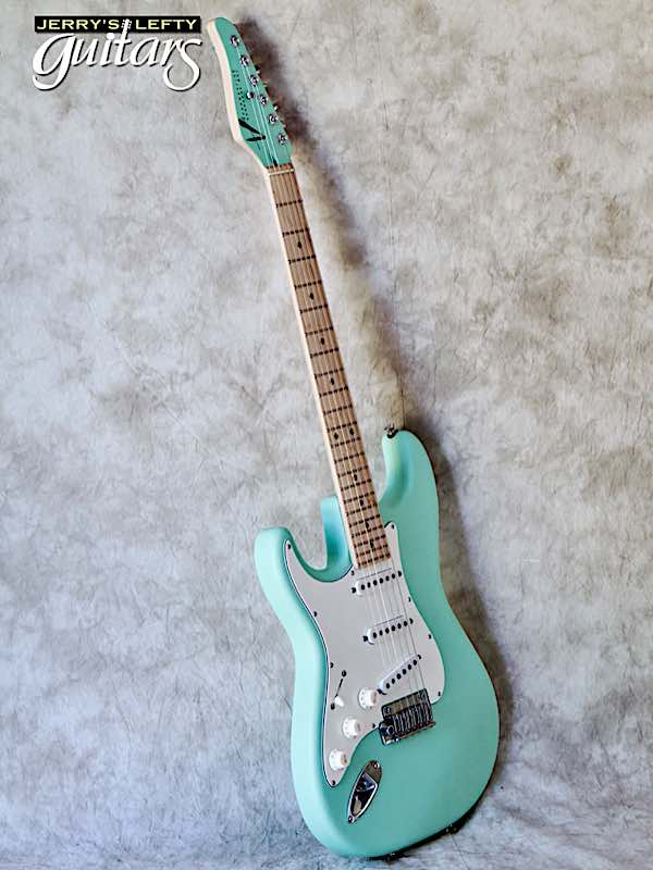 sale guitar for lefthanders new electric Anderson Icon Classic Satin Surf Green No.322 Side View