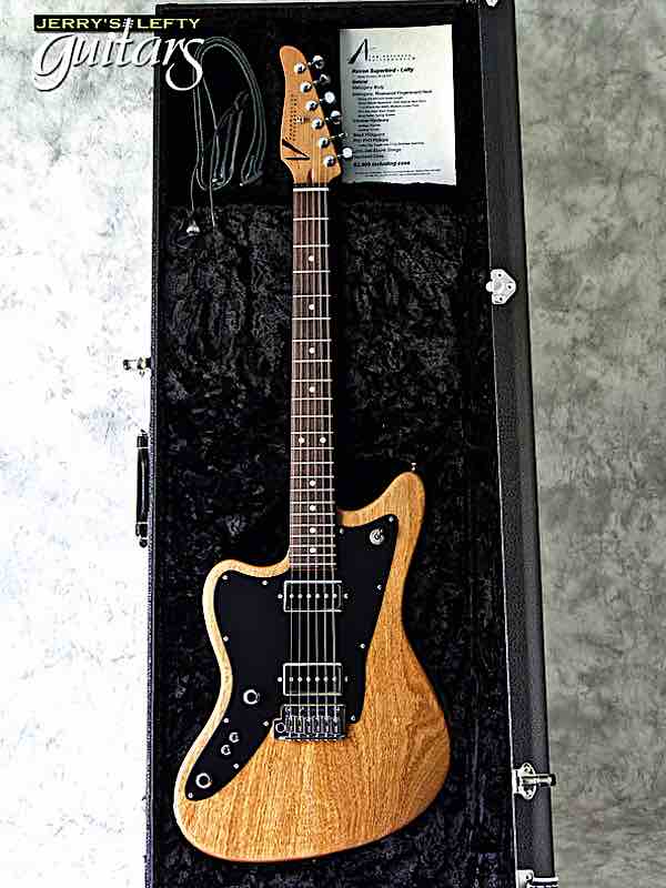 sale guitar for lefthanders new electric Anderson Raven SuperBird Natural No.21p Case View
