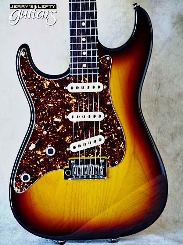 sale guitar for lefthanders new electric Anderson Classic Shorty 3 Color Burst No.922 Close-up View