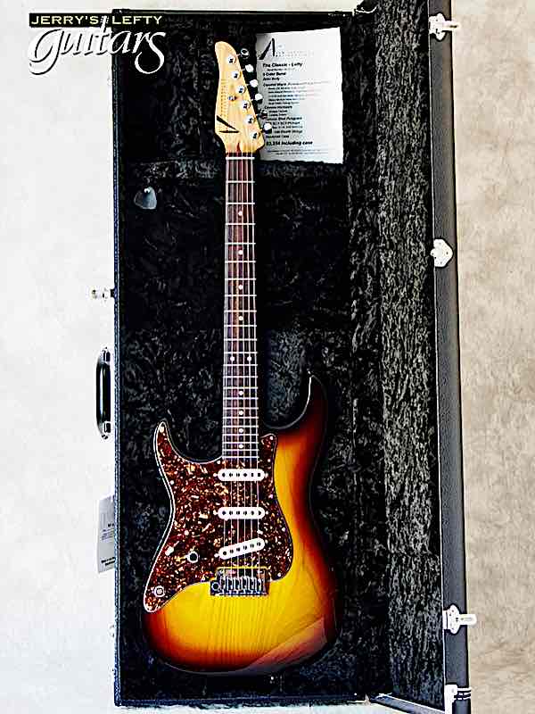 sale guitar for lefthanders new electric Anderson Classic Shorty 3 Color Burst No.922 Case View