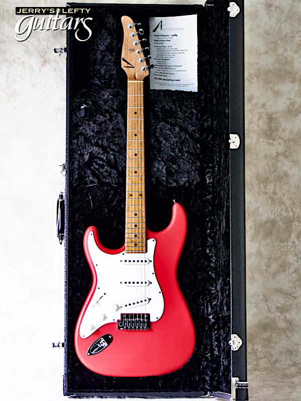 sale guitar for lefthanders new electric Anderson Shorty Icon Classic Fiesta Red No.522 Case View