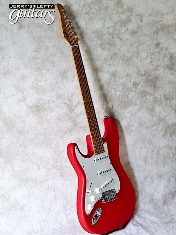 sale guitar for lefthanders new electric Anderson Shorty Icon Classic Fiesta Red No.522 Side View