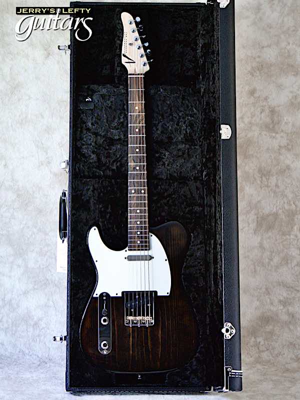 sale guitar for lefthanders new electric Anderson T Icon Rustic Brown Edgeburst No.521 Case View