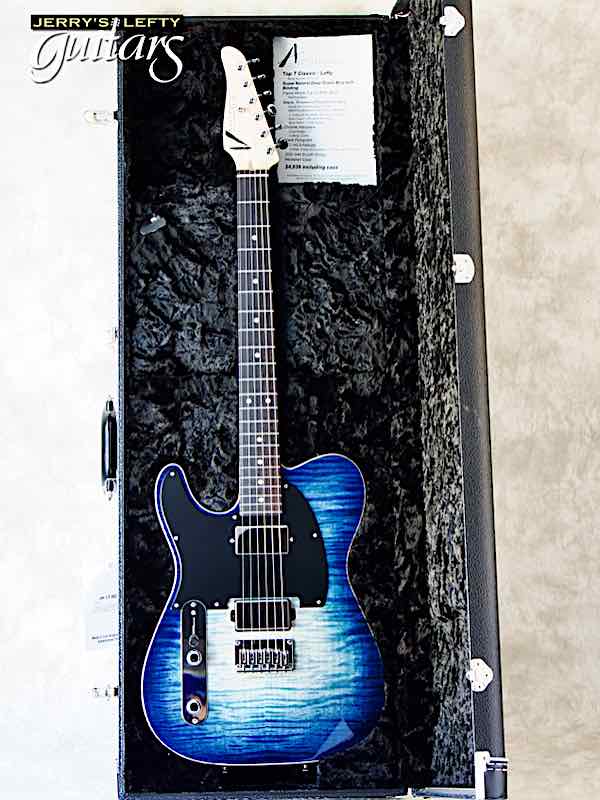 sale guitar for lefthanders new electric Anderson Top T Classic Super Natural Deep Ocean Blue No.222 Case View