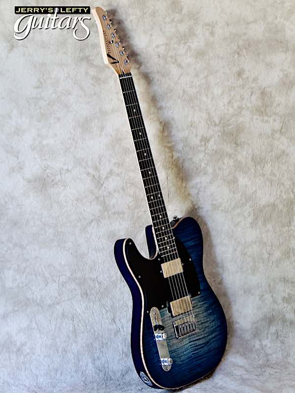 sale guitar for lefthanders new electric Anderson Top T Classic Super Natural Deep Ocean Blue No.222 Side View