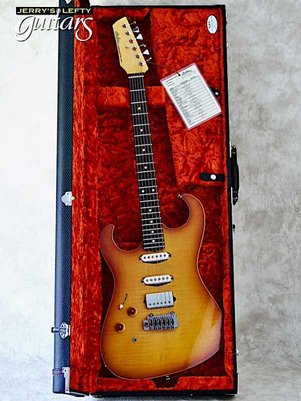 sale guitar for lefthanders new electric Asher S Custom Faded Cherry Burst No.307 Case View