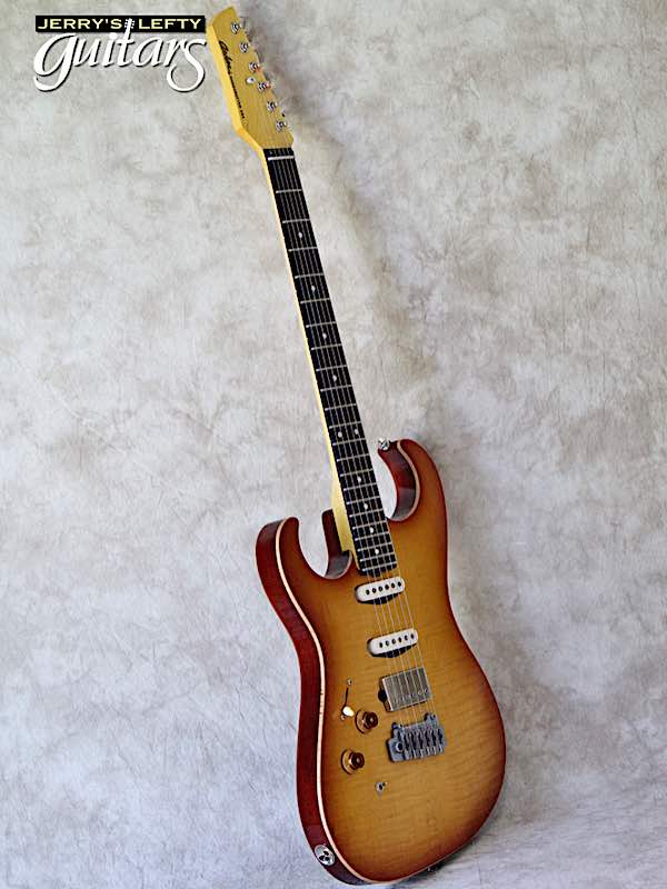 sale guitar for lefthanders new electric Asher S Custom Faded Cherry Burst No.307 Side View
