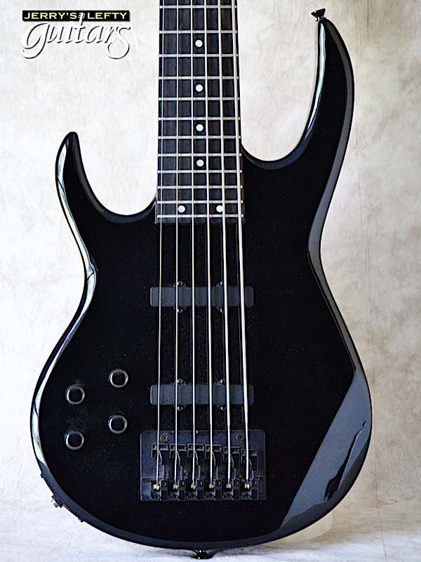 sale guitar for lefthanders  used electric 1990s Carvin LB76 Black 6 string No.251 Close-up View