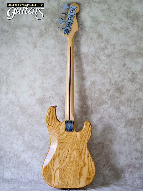 sale guitar for lefthanders used 1978 Fender Precision Bass Natural Electric No.514 Back View