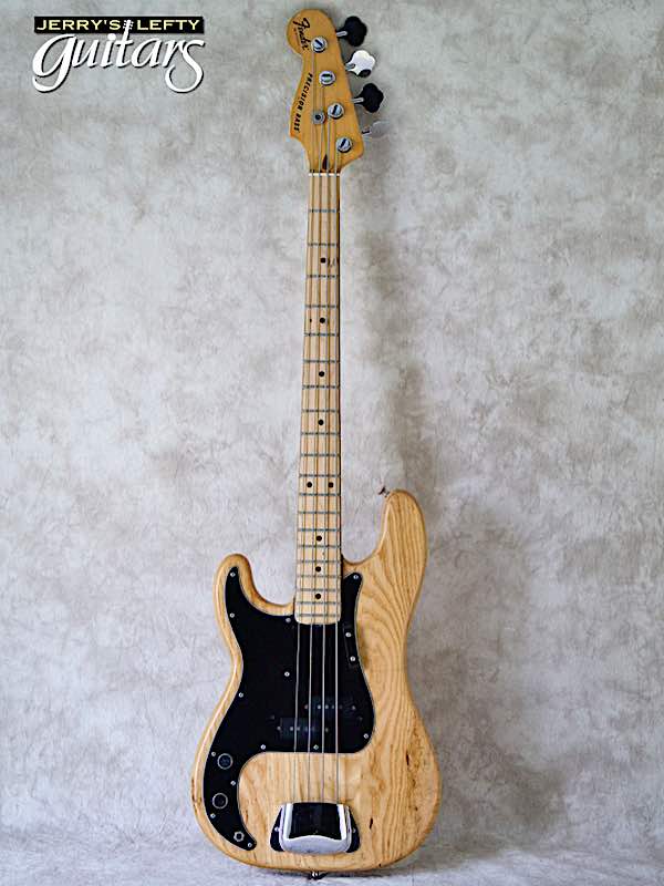 sale guitar for lefthanders used 1978 Fender Precision Bass Natural Electric No.514 Front View