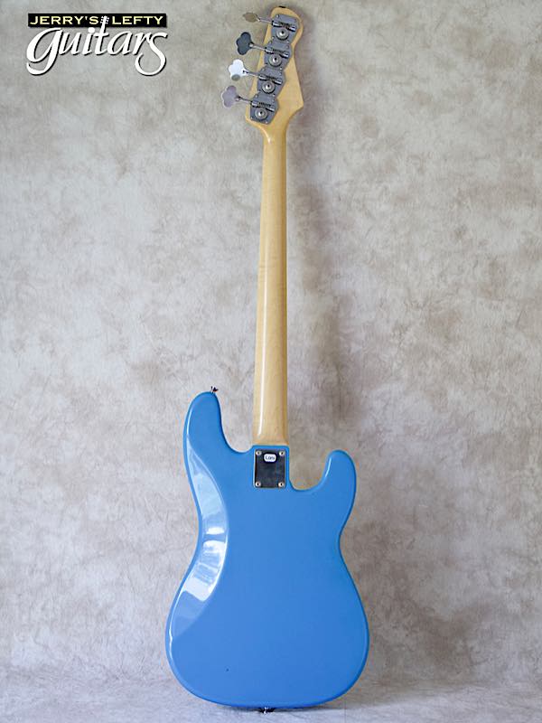 sale guitar for lefthanders new electric LsL Balboa Bass DeSoto Blue No.501 Back View