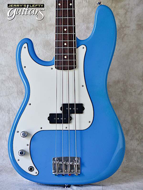 sale guitar for lefthanders new electric LsL Balboa Bass DeSoto Blue No.501 Close-up View