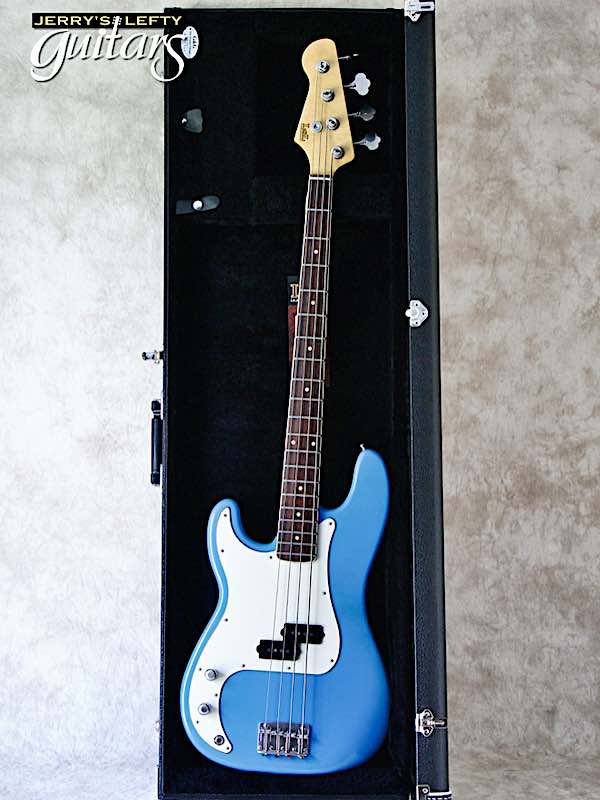 sale guitar for lefthanders new electric LsL Balboa Bass DeSoto Blue No.501 Case View