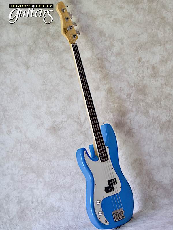 sale guitar for lefthanders new electric LsL Balboa Bass DeSoto Blue No.501 Side View