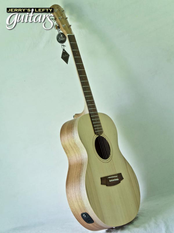 for sale left hand guitar new acoustic Cole Clark AN1E Bunya-Queensland Maple Side view