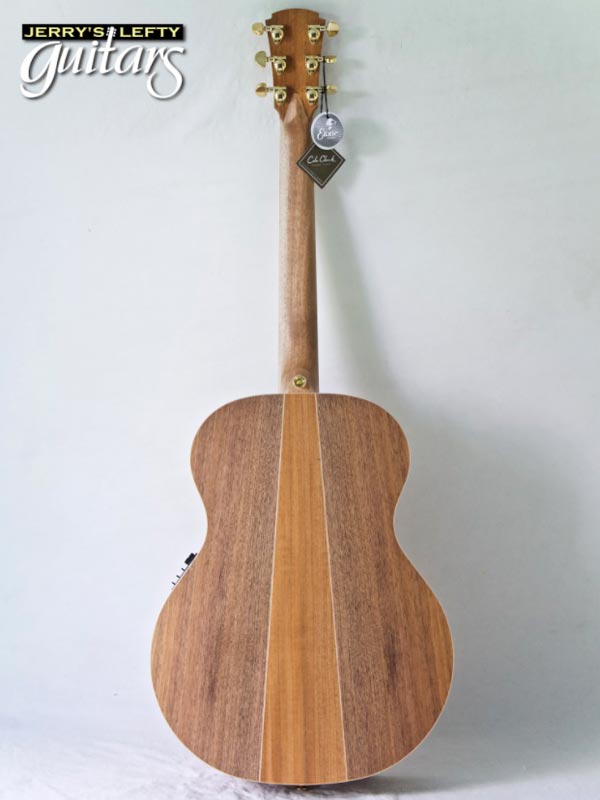 for sale left hand guitar new acoustic Cole Clark AN2E Redwood-Blackwood Back view